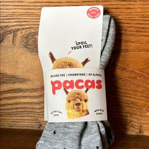 Pacas Gray Alpaca Compression Socks